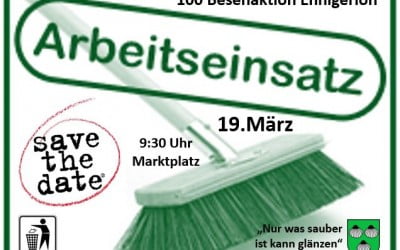 Drubbelnarren beteiligen sich an 100-Besen-Aktion